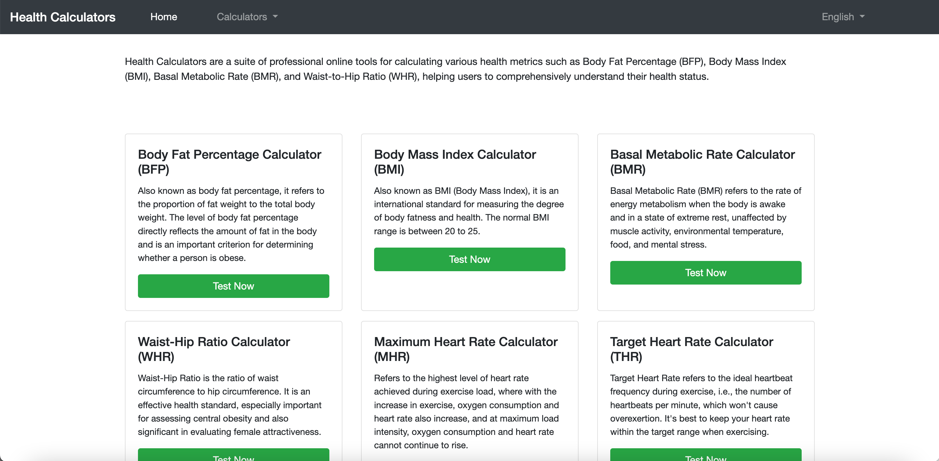 Health Calculators