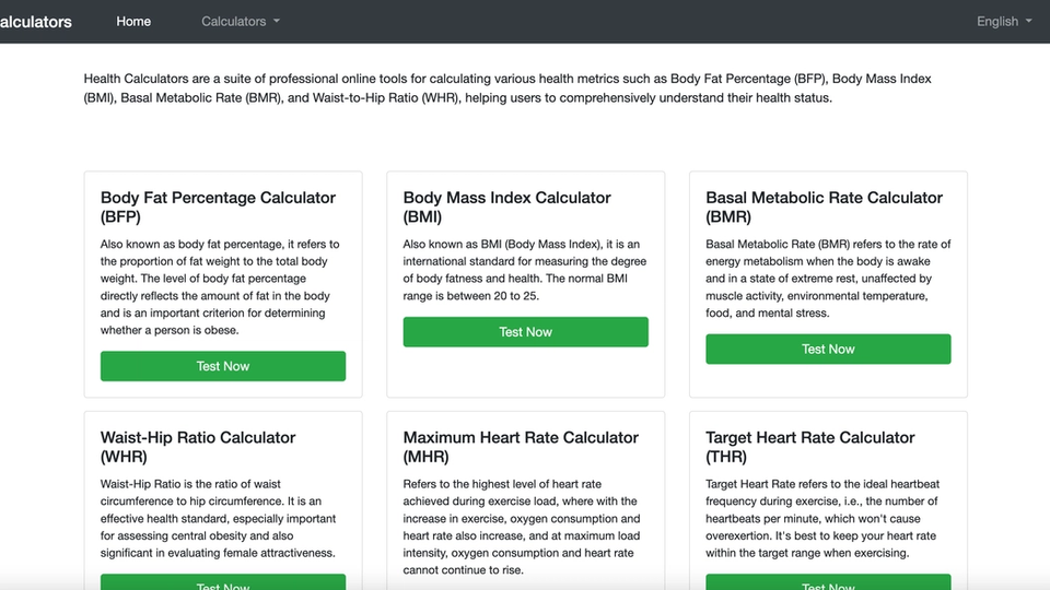 Health Calculators Health Calculators