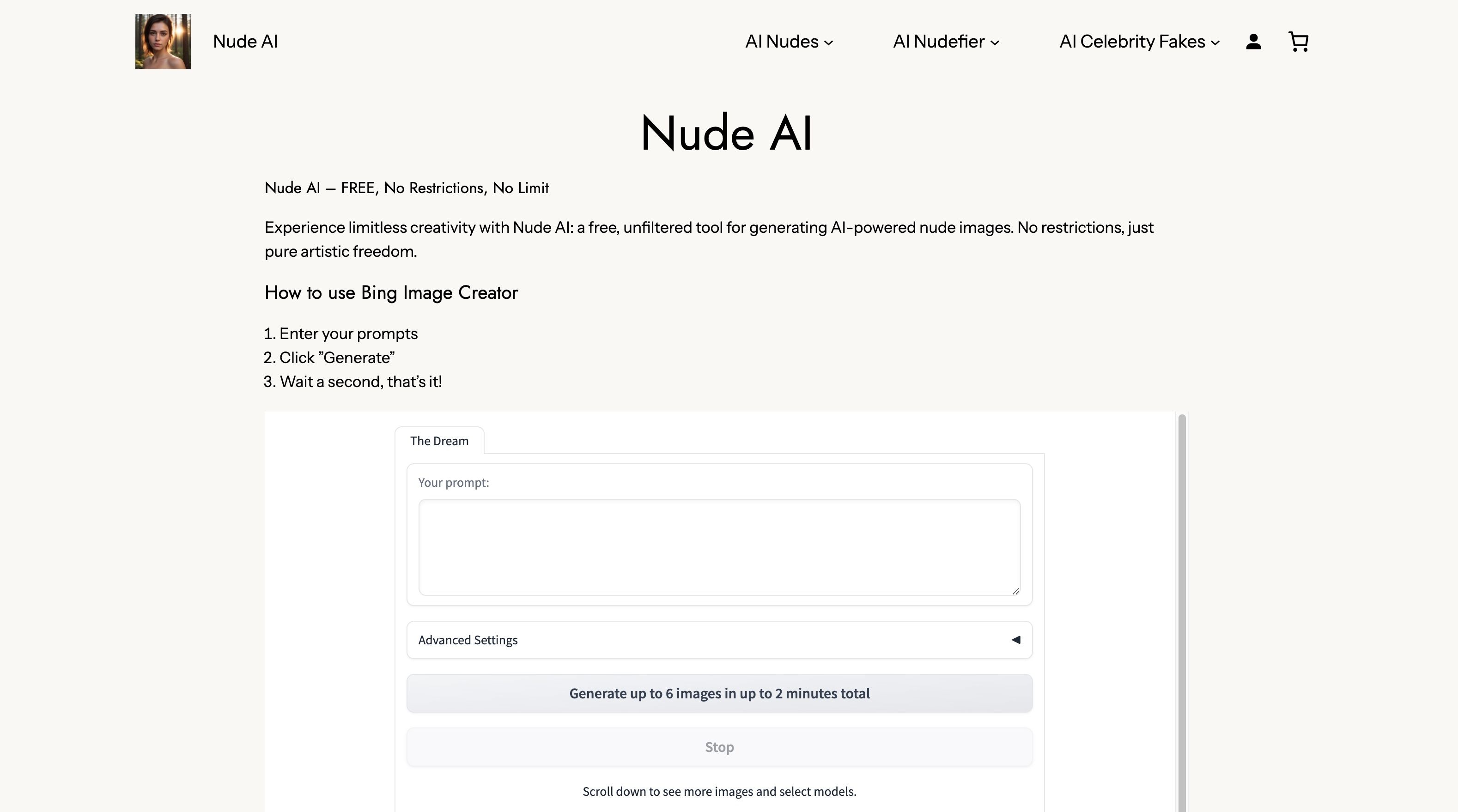 Nude AI