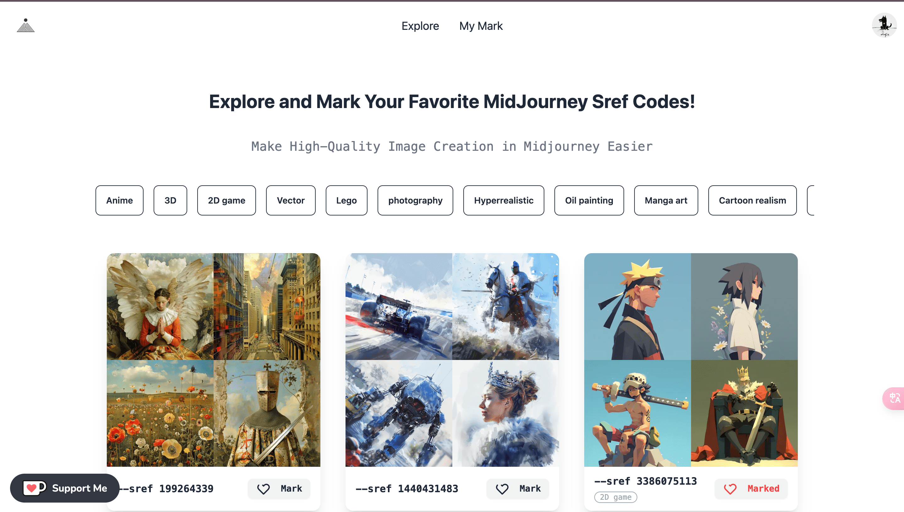 Midjourney SREF Codes Library 