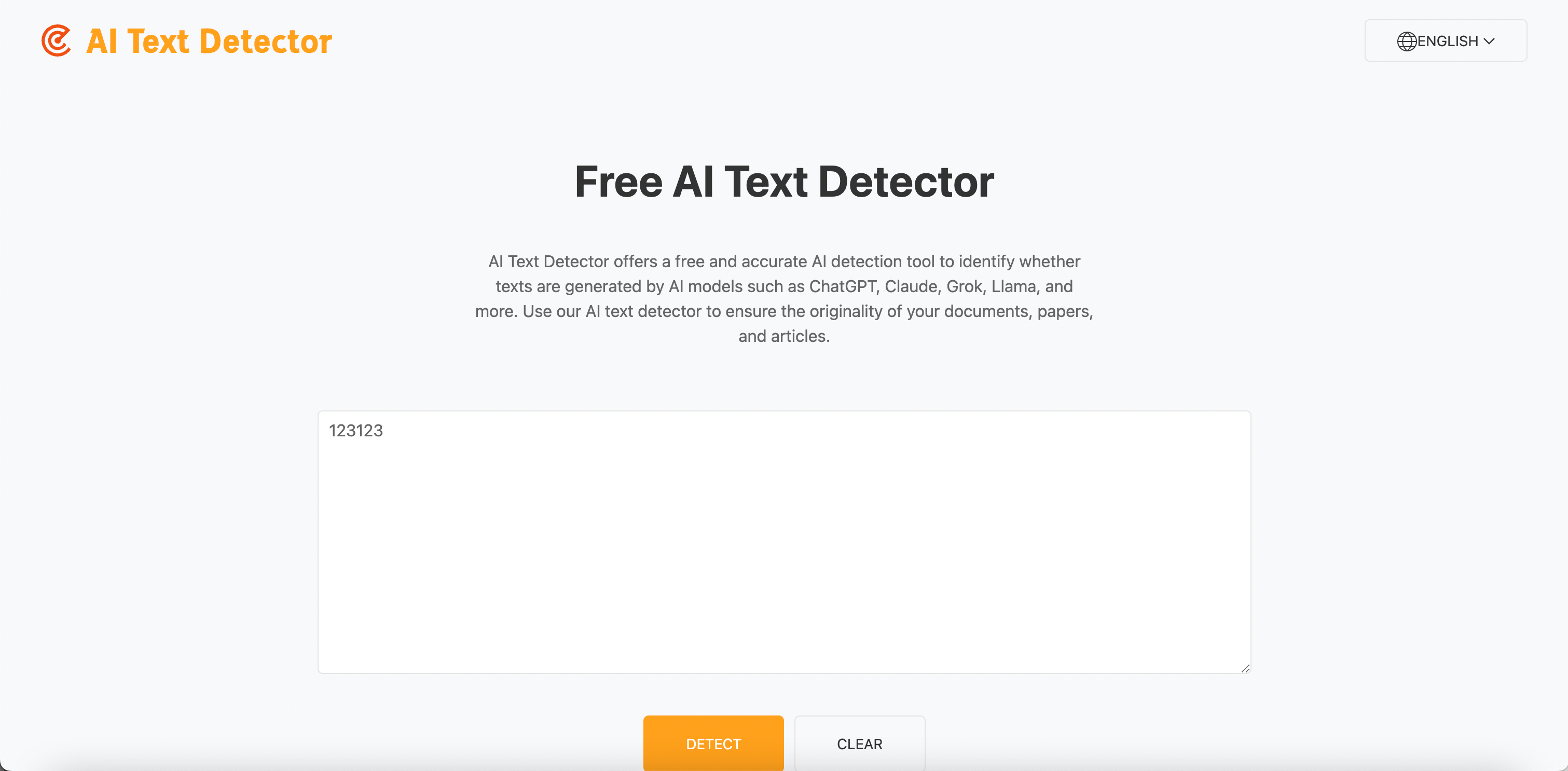 AI Text Detector