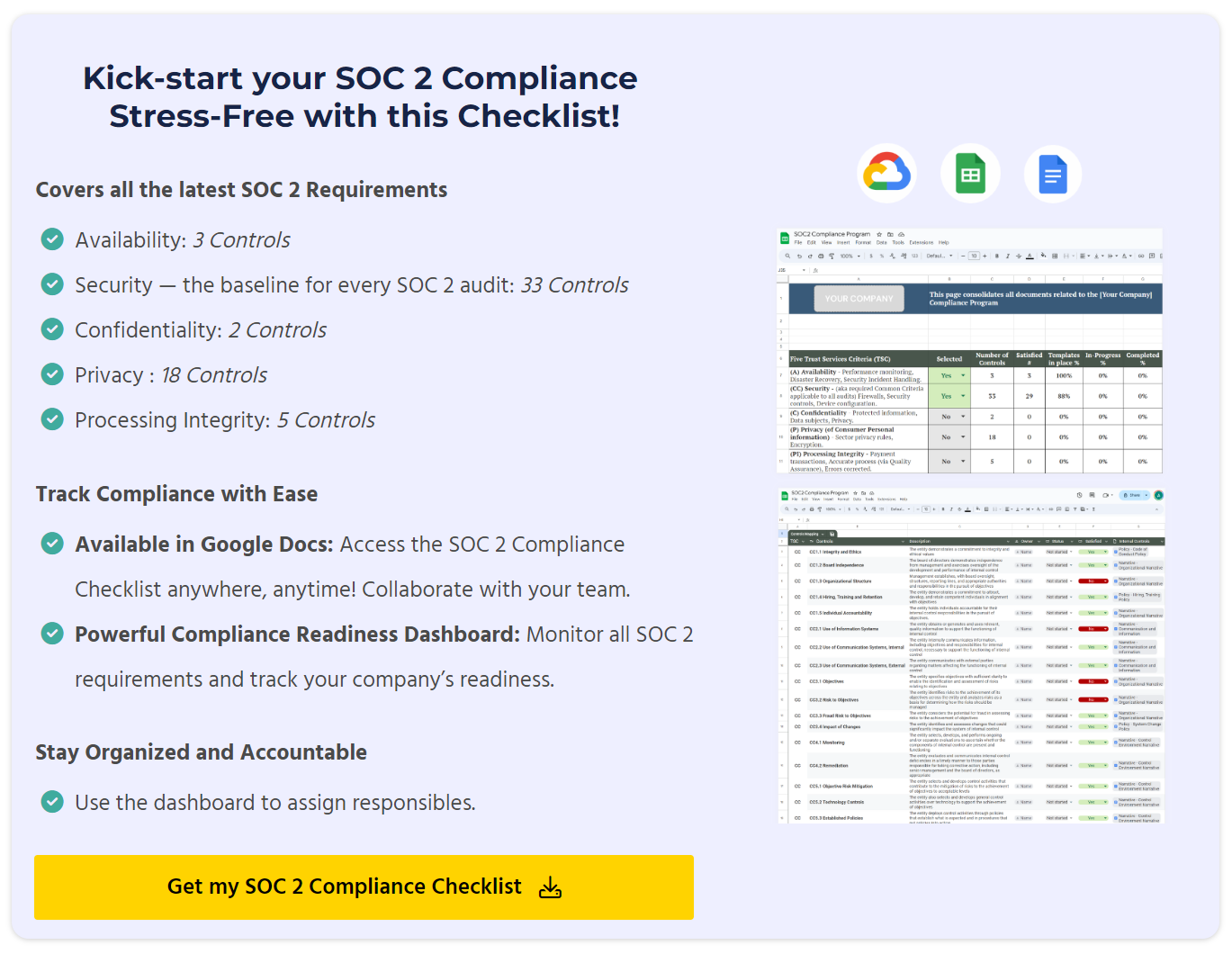 SOC 2 Compliance Checklist