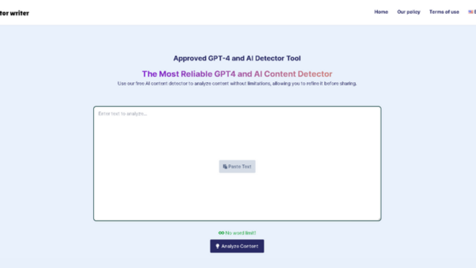 AI Detector Writer AI Detector Writer