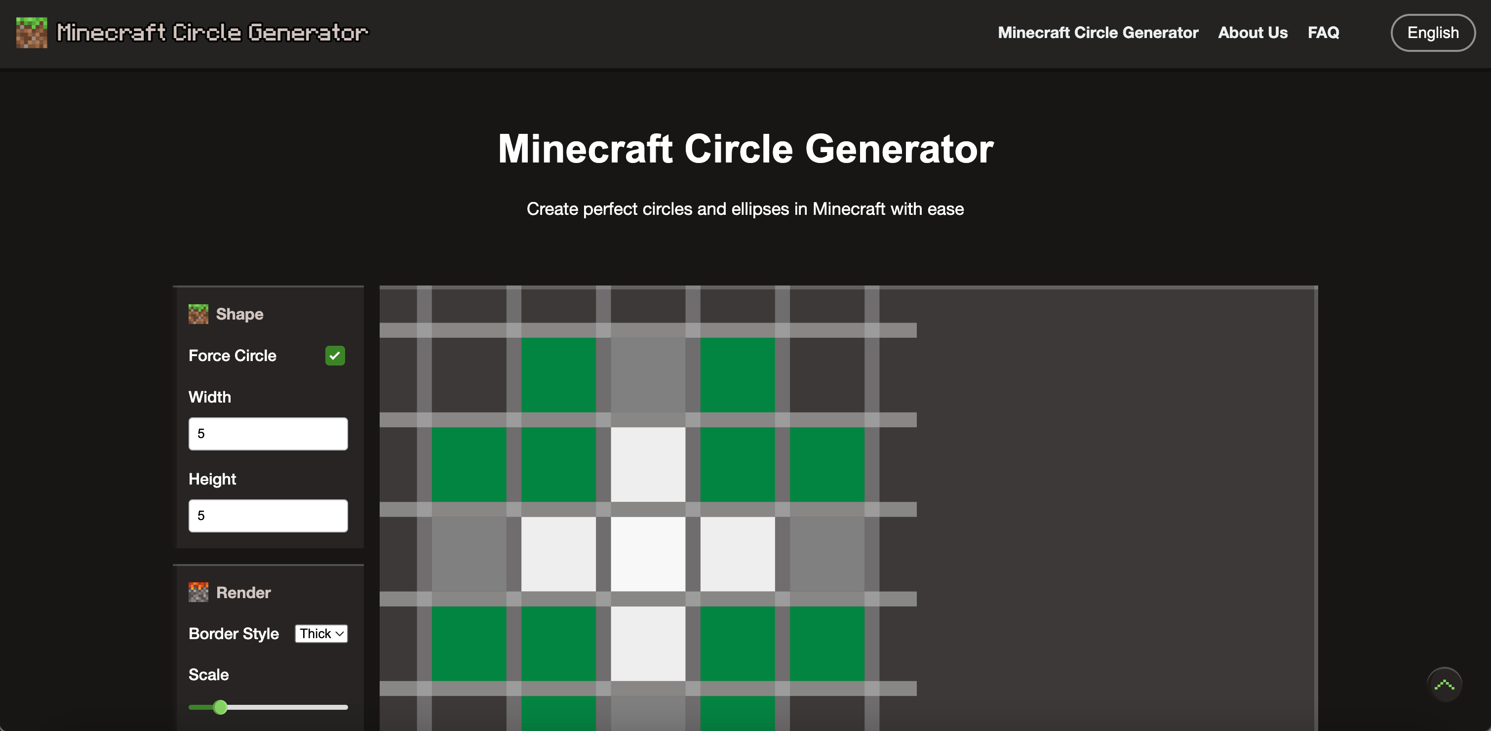 Minecraft Circle Generator