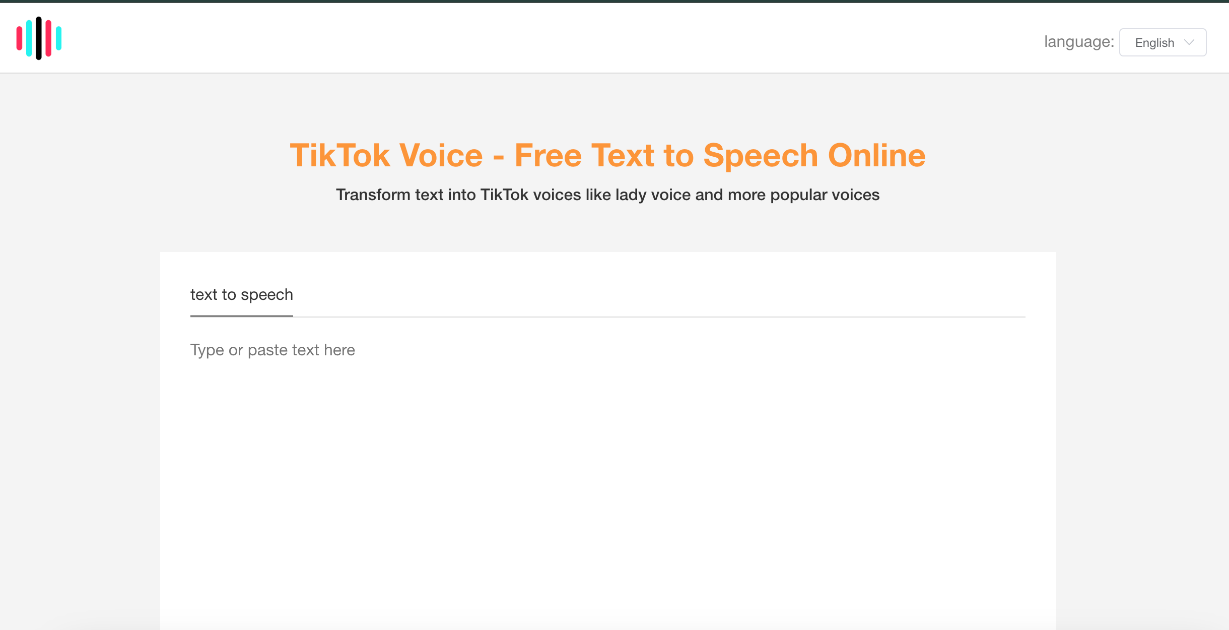 TikTok Voice Generator