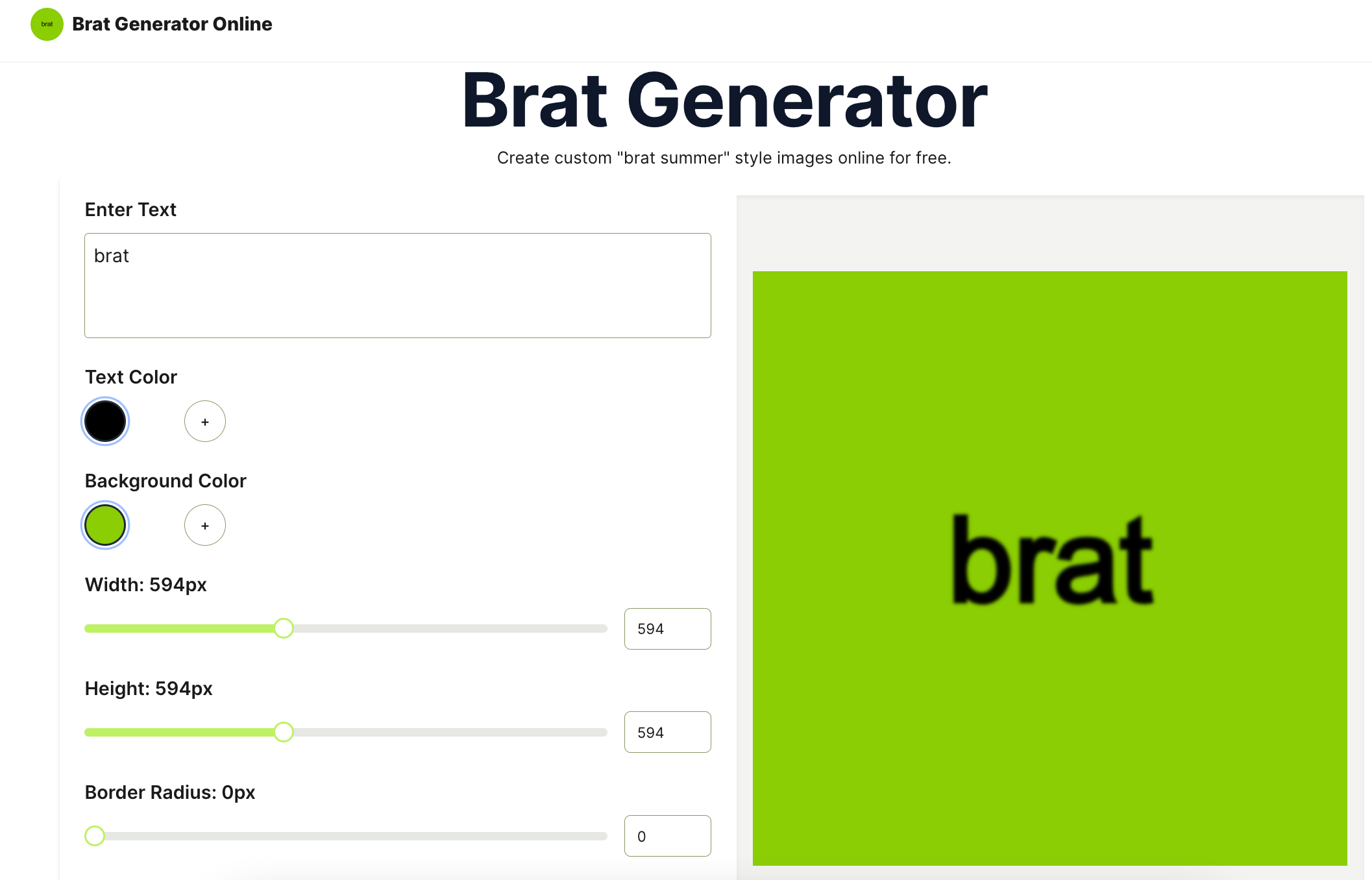 Brat Generator