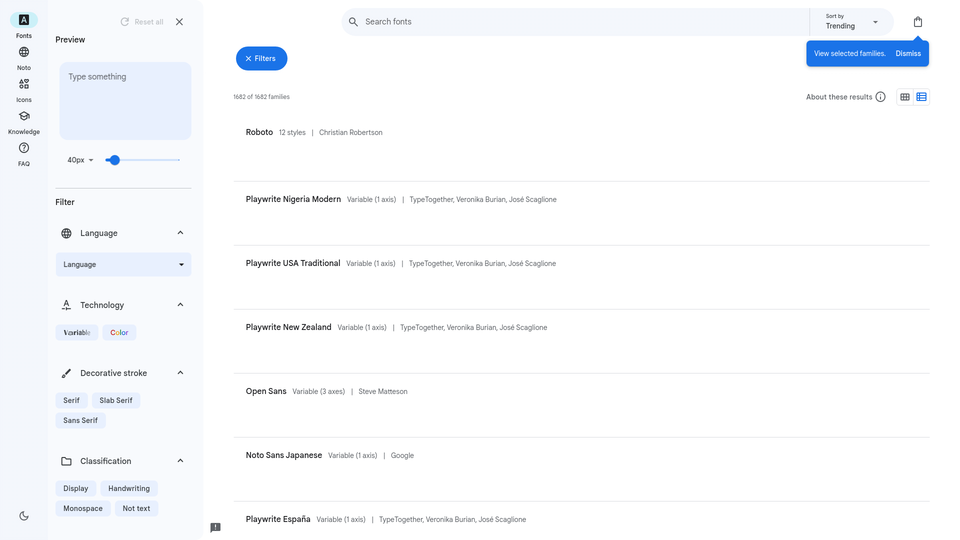 Google Fonts Google Fonts