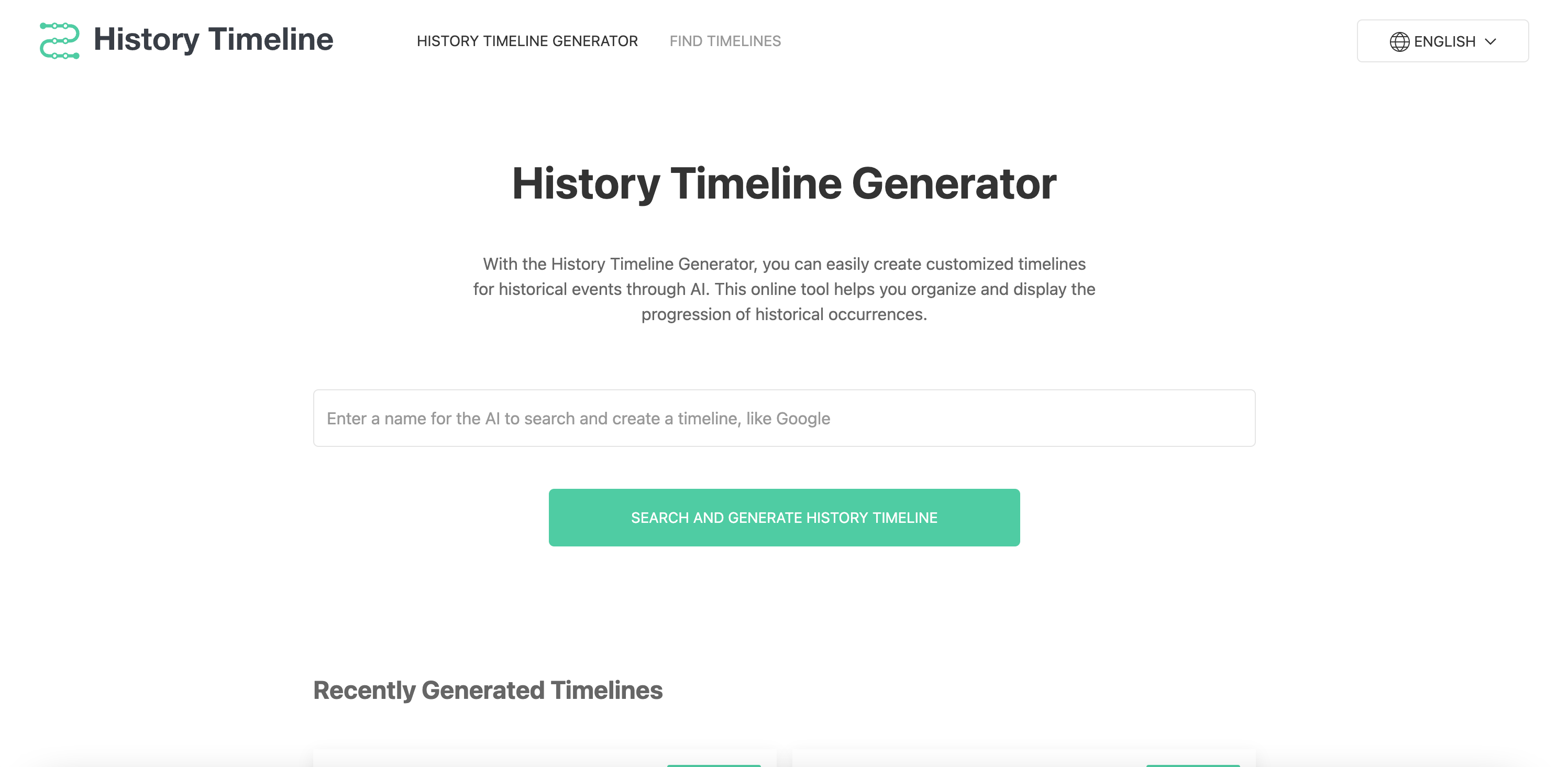 History Timeline Generator
