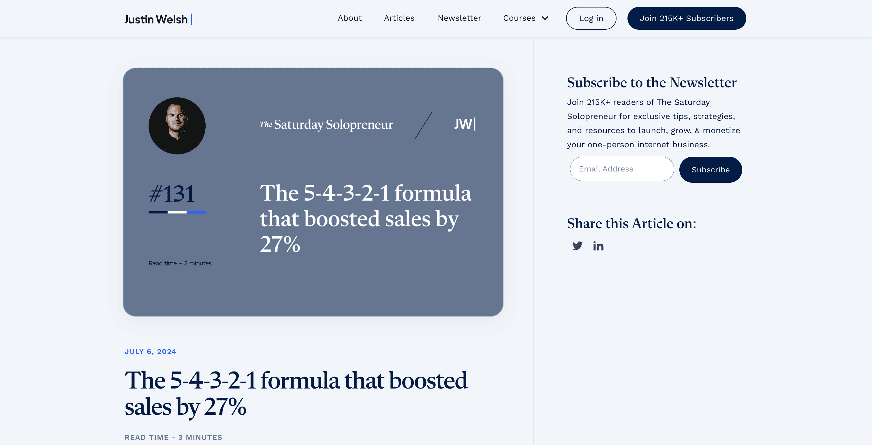 The 5-4-3-2-1 formula that boosted sales by 27%