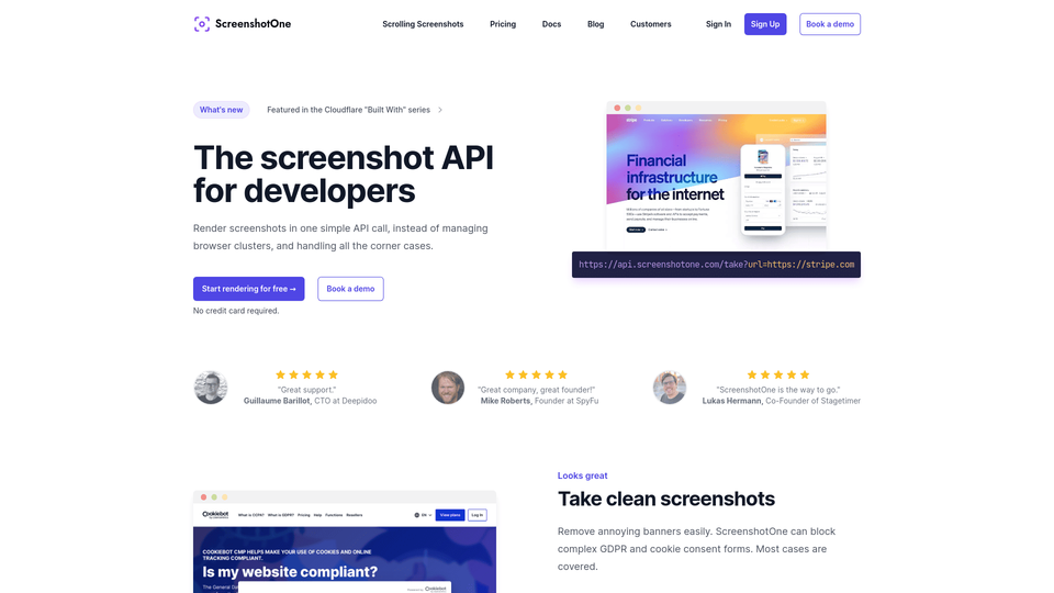ScreenshotOne ScreenshotOne