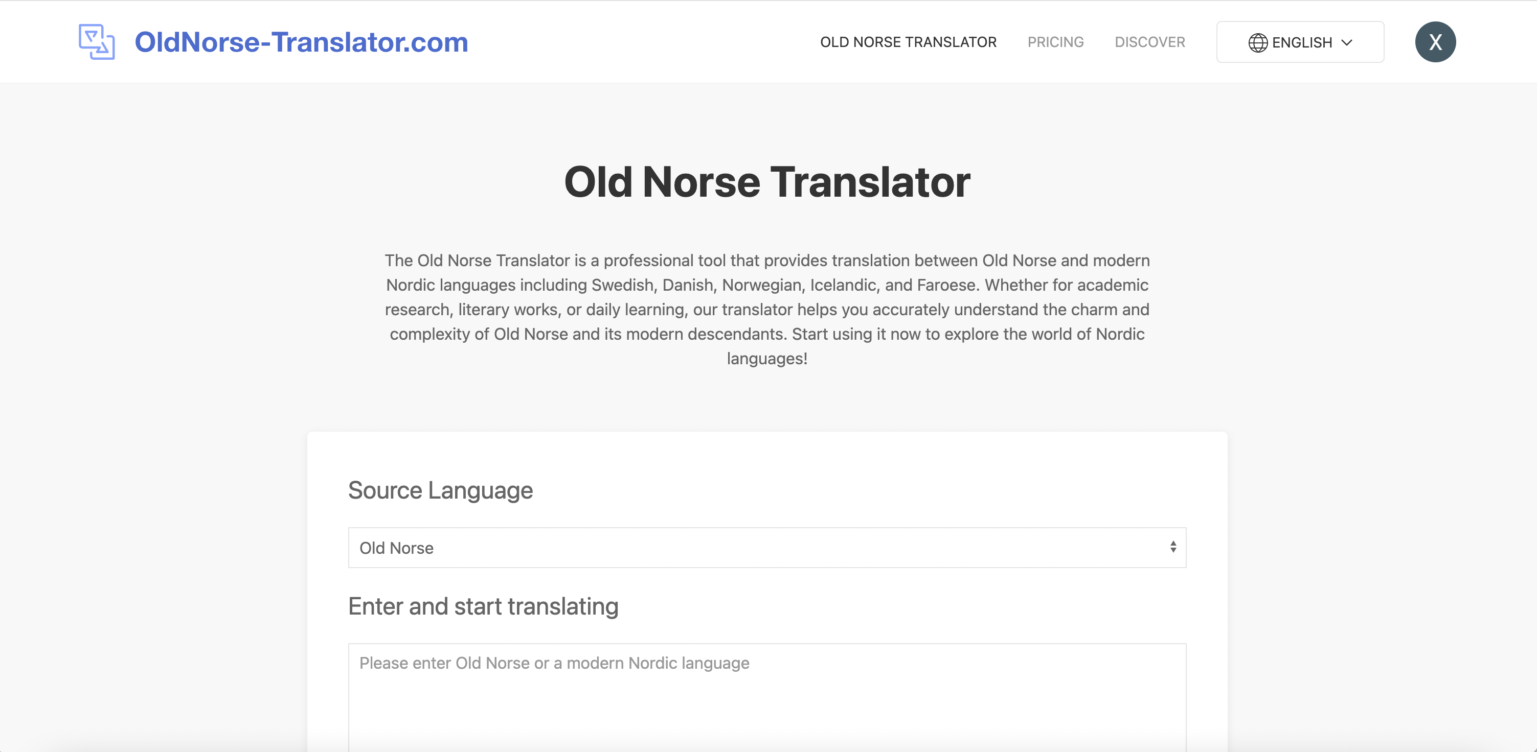 Old Norse Translator