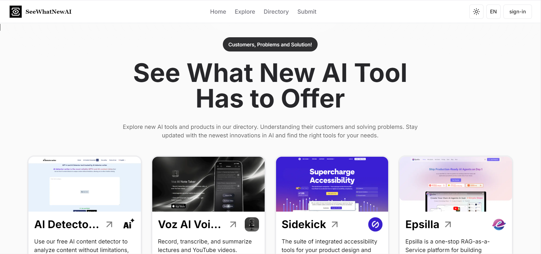 SeeWhatNewAI 导航站