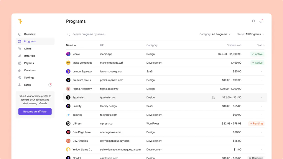 Lemon Squeezy Affiliates Lemon Squeezy Affiliates