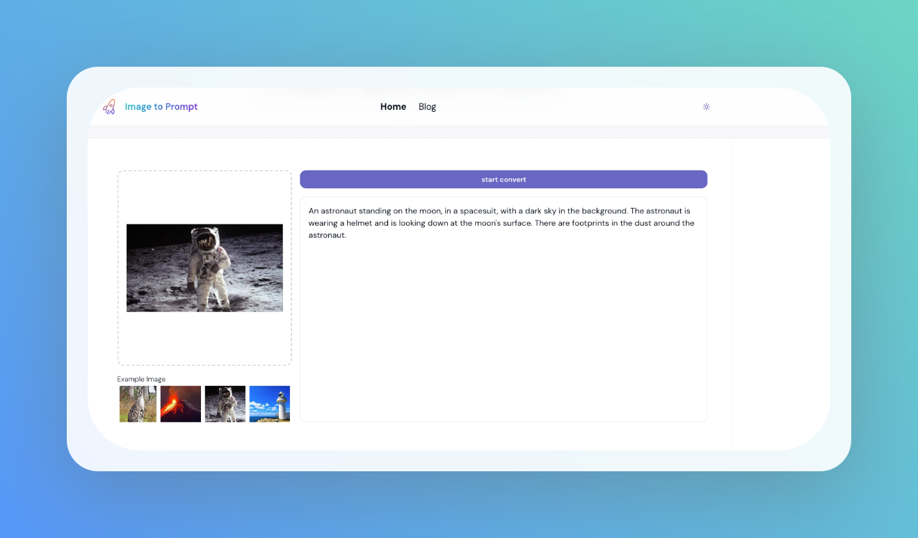 Image to Prompt: 图片转换提示词