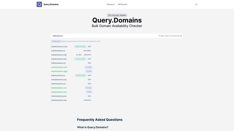 Query Domains Query Domains