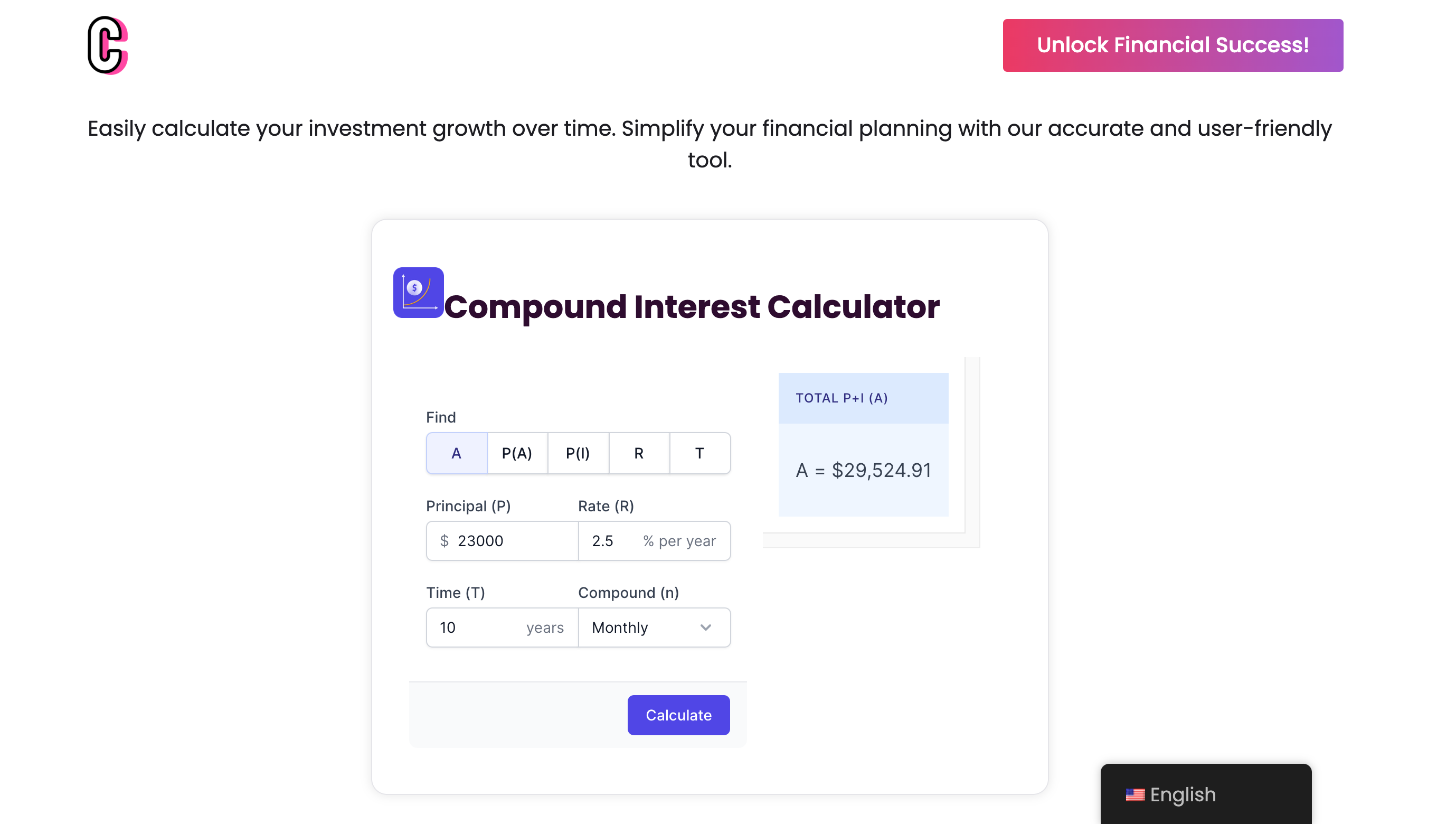 Compound Interest Calculator