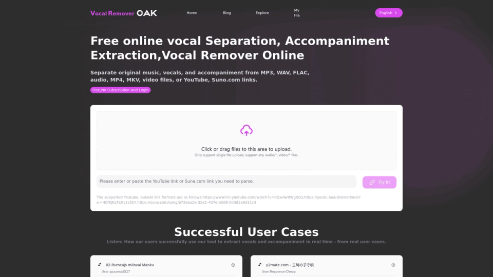 Vocal Remover OAK