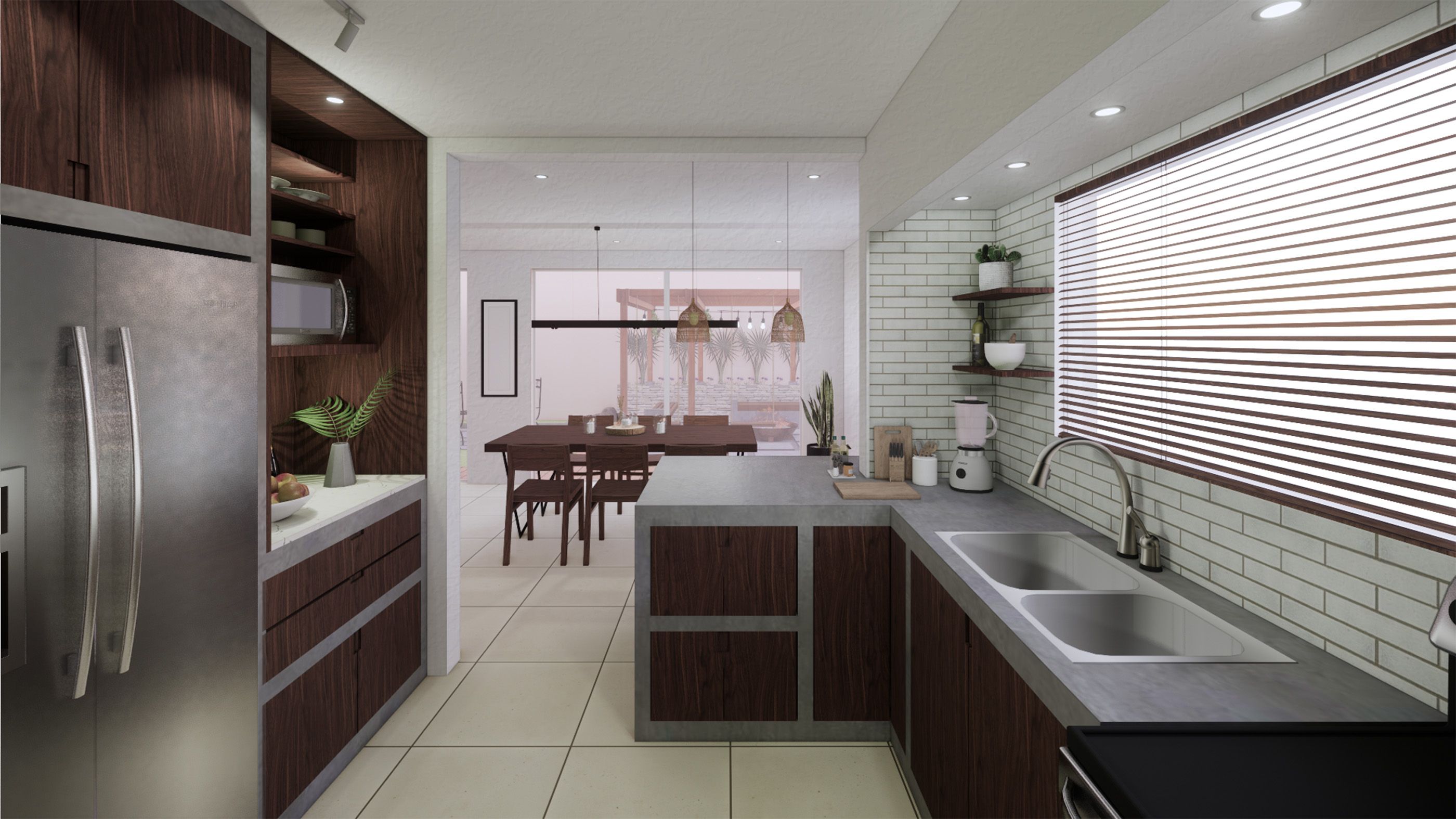 Kitchen + Terrace Reno