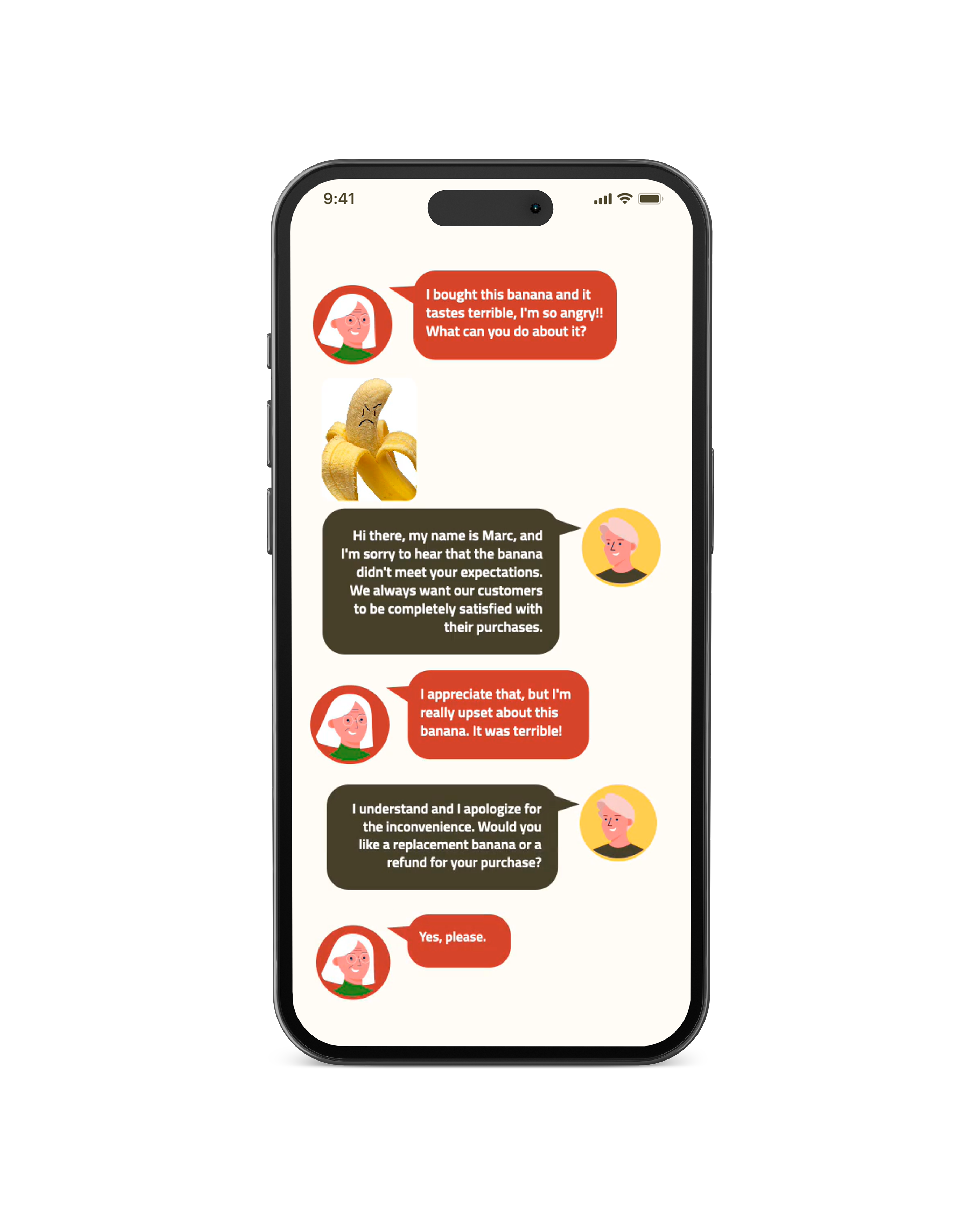 Ainoa app mockup