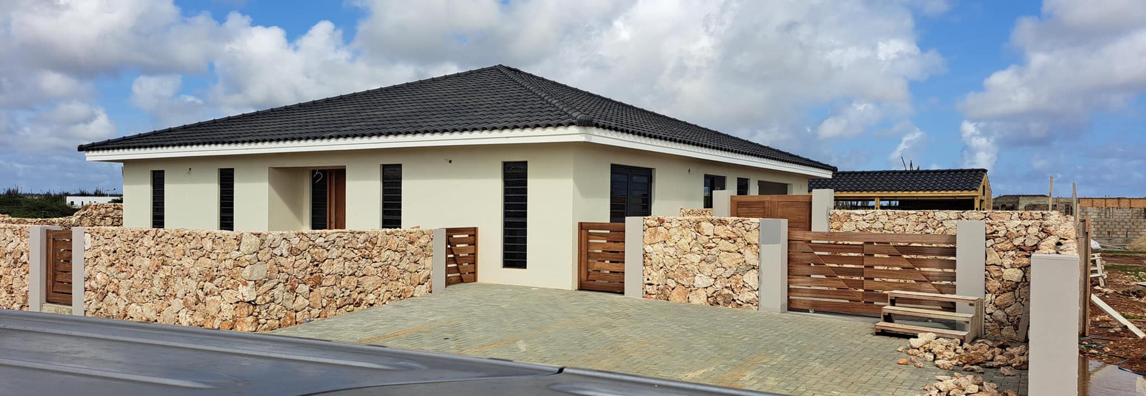 Een gerealiseerde villa op Bonaire