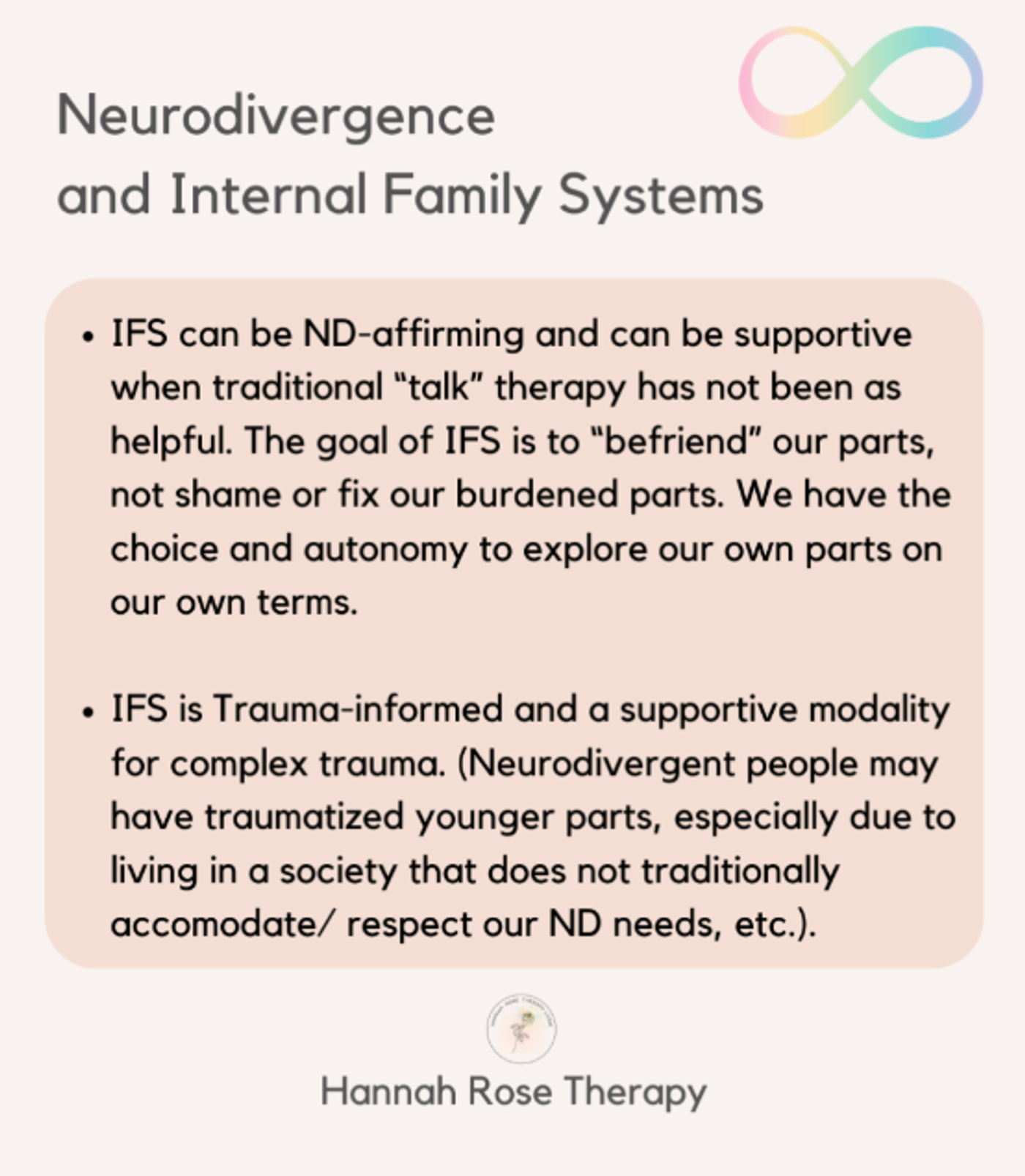 Neurodivergence and IFS