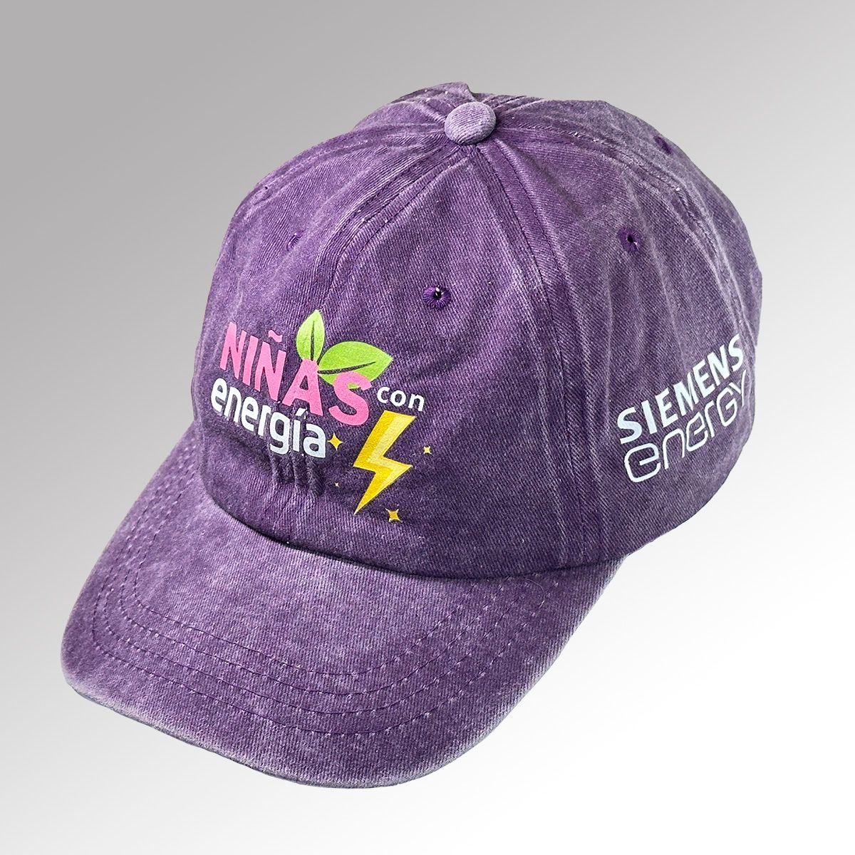 Gorra de gabardina deslavada con estampados SIEMENS ENERGY