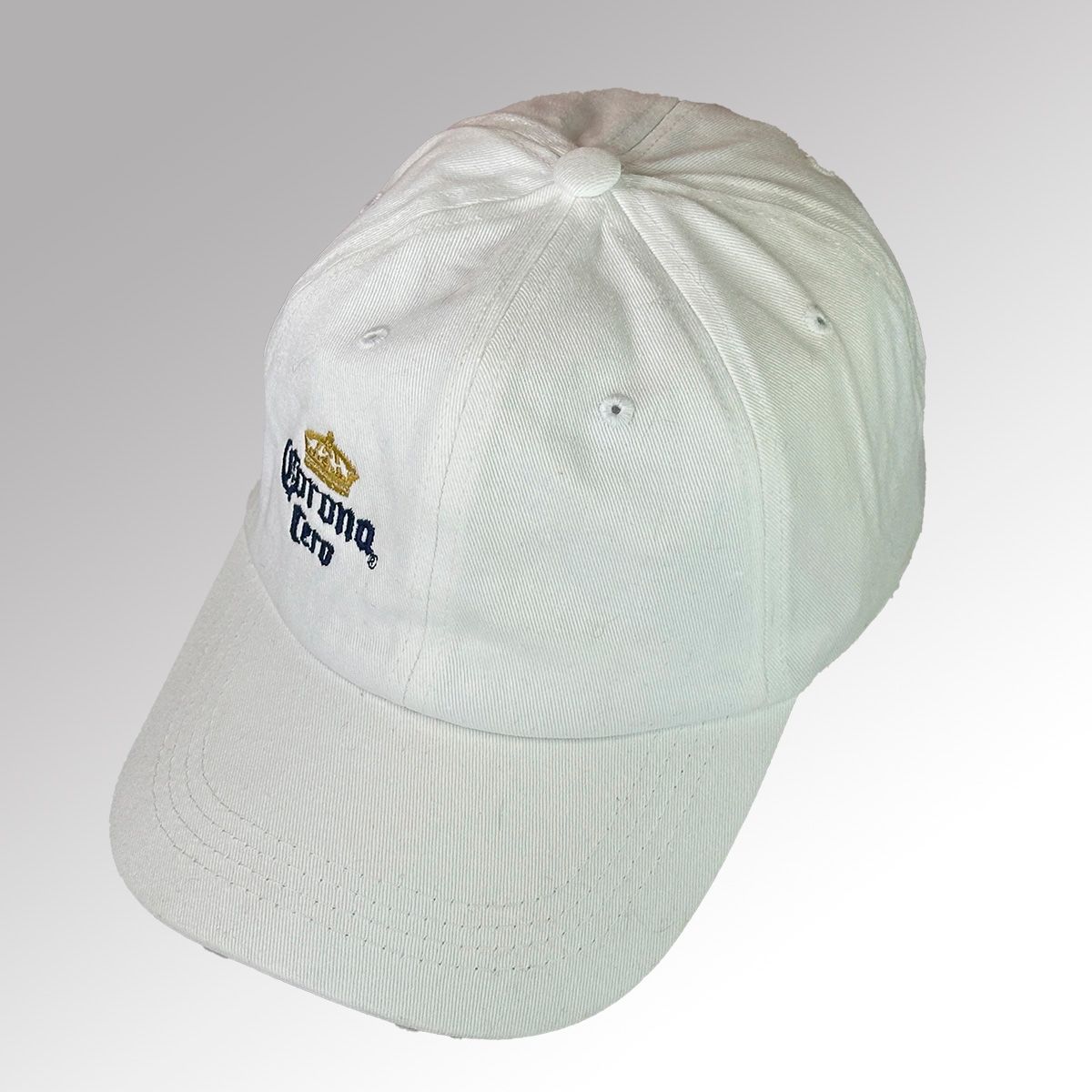Gorra de gabardina con bordado plano en gajo derecho CORONA CERO