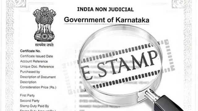Now it is Digital E-Stamp and No E-Stamp