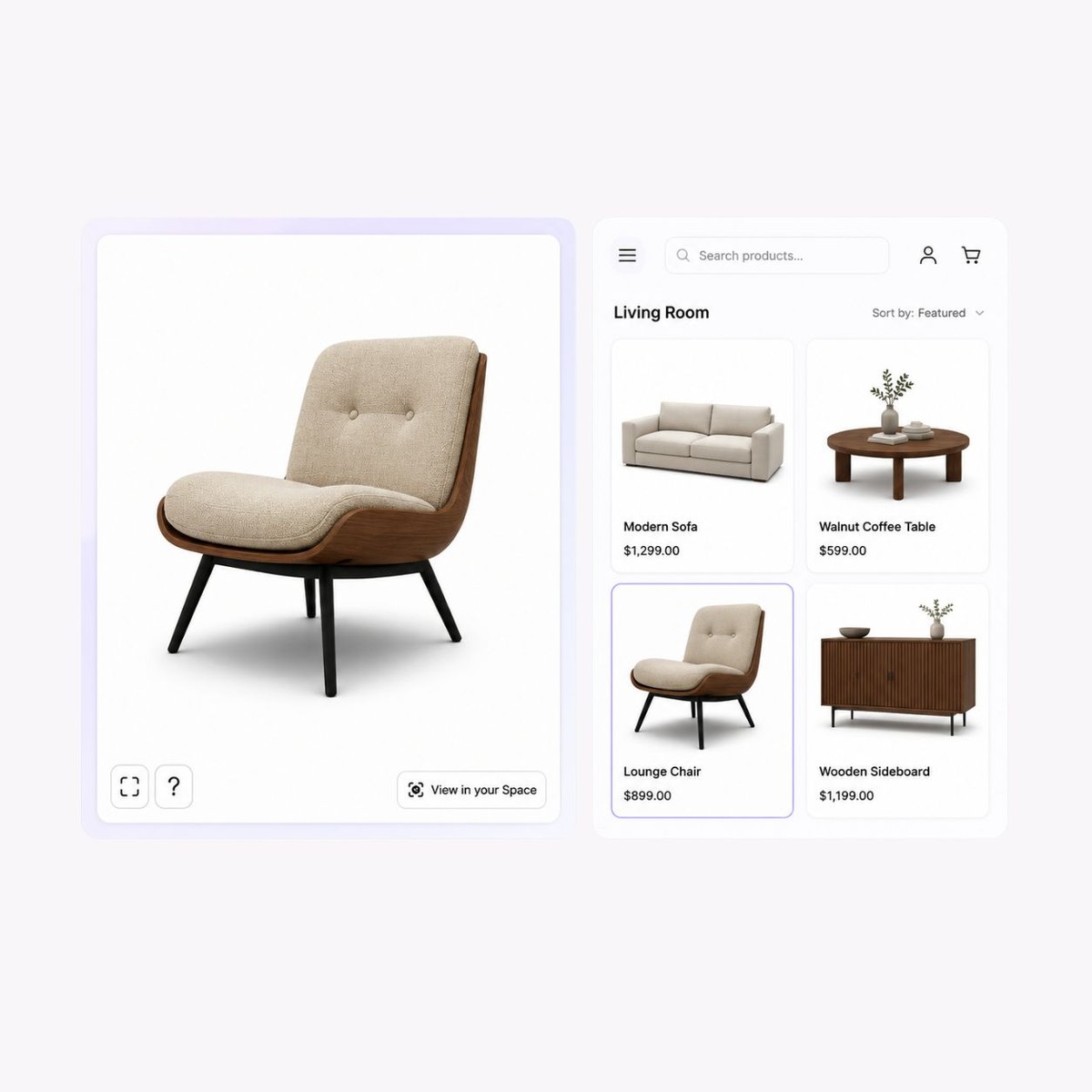 Published SwiftXR artwork showing a standalone product viewer.