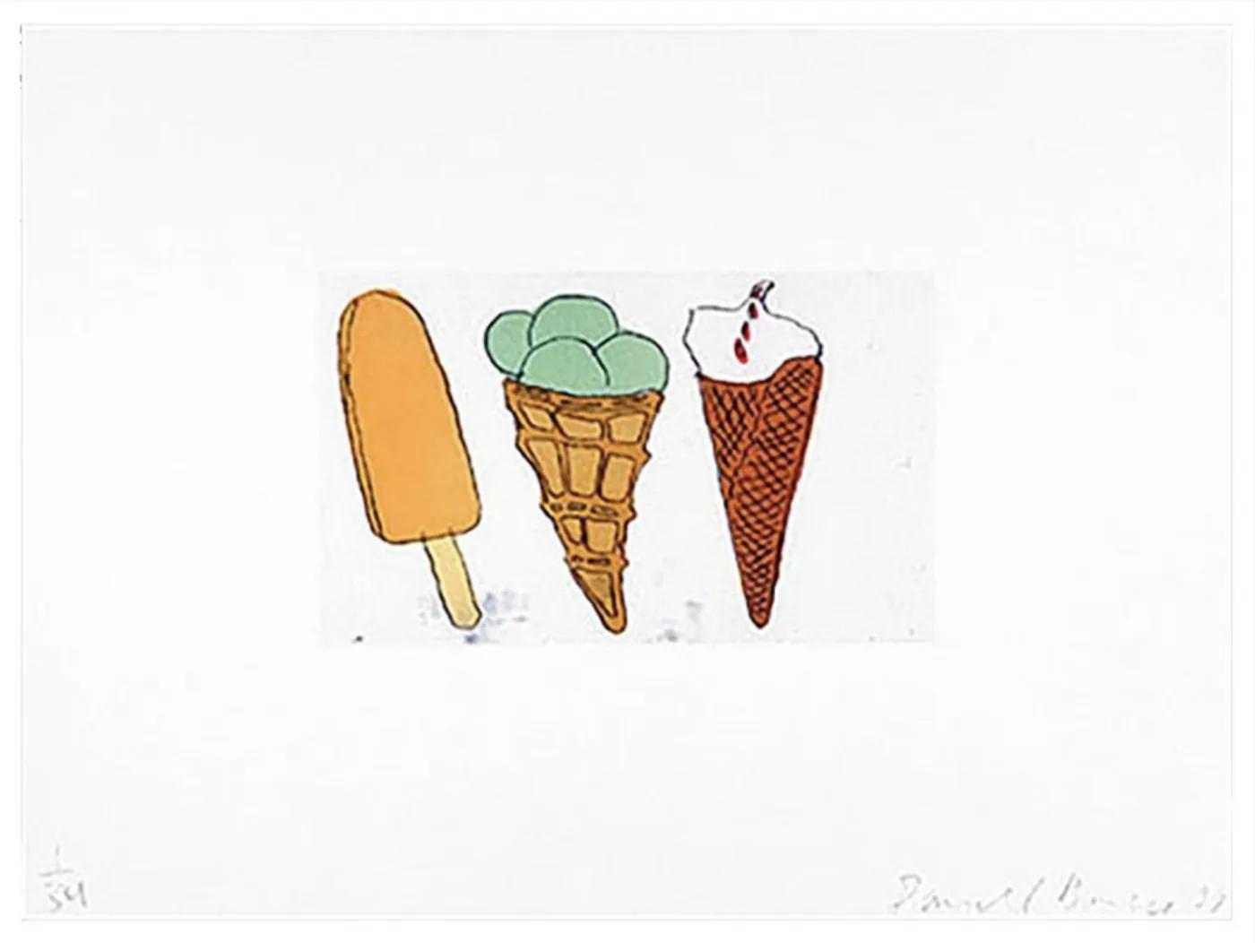 Donald BAECHLER, Dreamsicle + 2 Cones