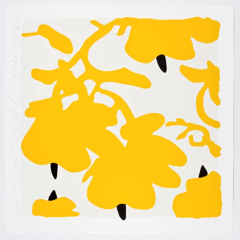 Donald SULTAN, Yellow and White, Feb 10, 2017