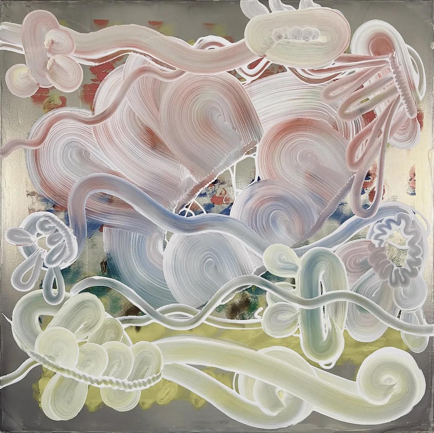 Catherine HOWE, acrylic and iridescent pigment on canvas
