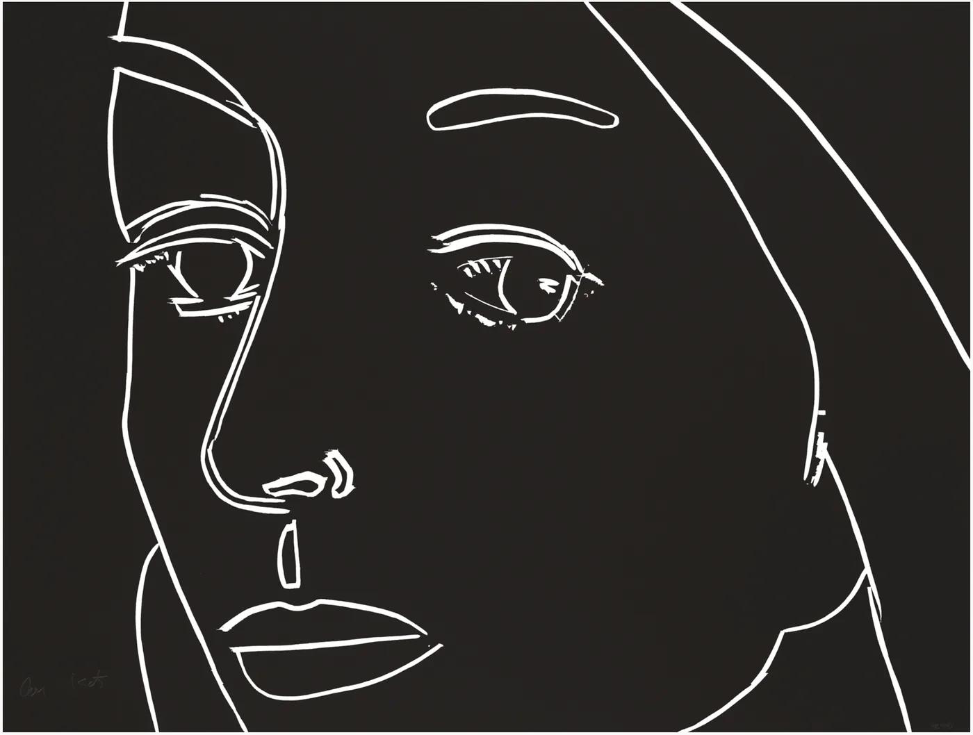 Alex KATZ, Ada (Black)