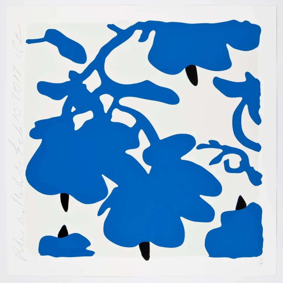 Donald SULTAN, Blue and White, Feb 10, 2017