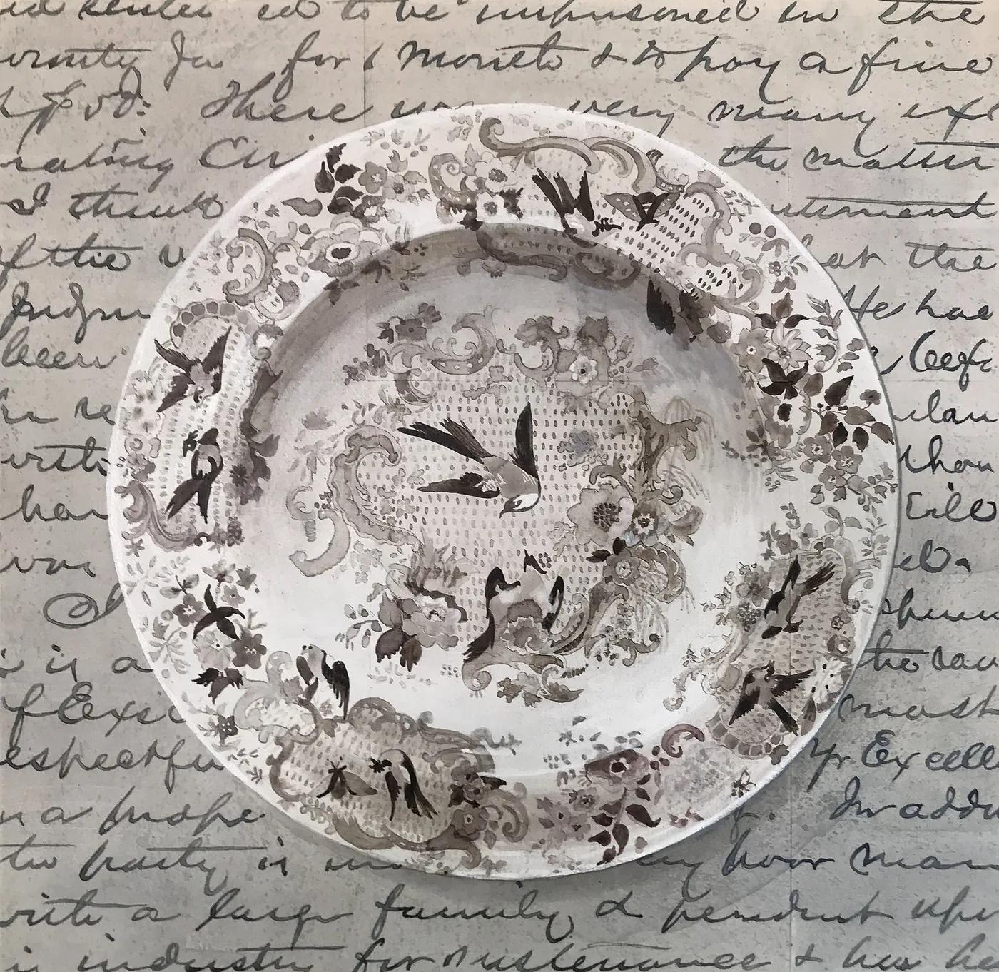 Renée BOTT, Dinner Plate Sepia