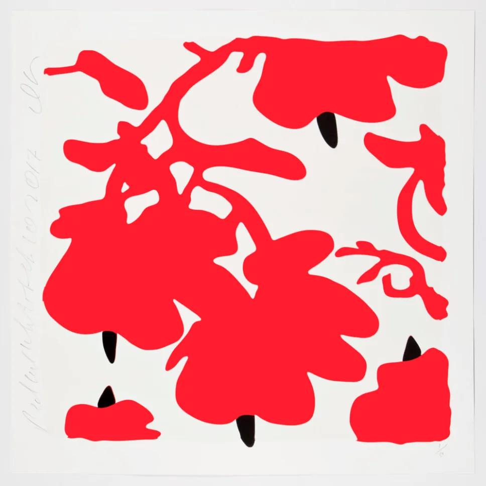Donald SULTAN, Red and White, Feb 10, 2017