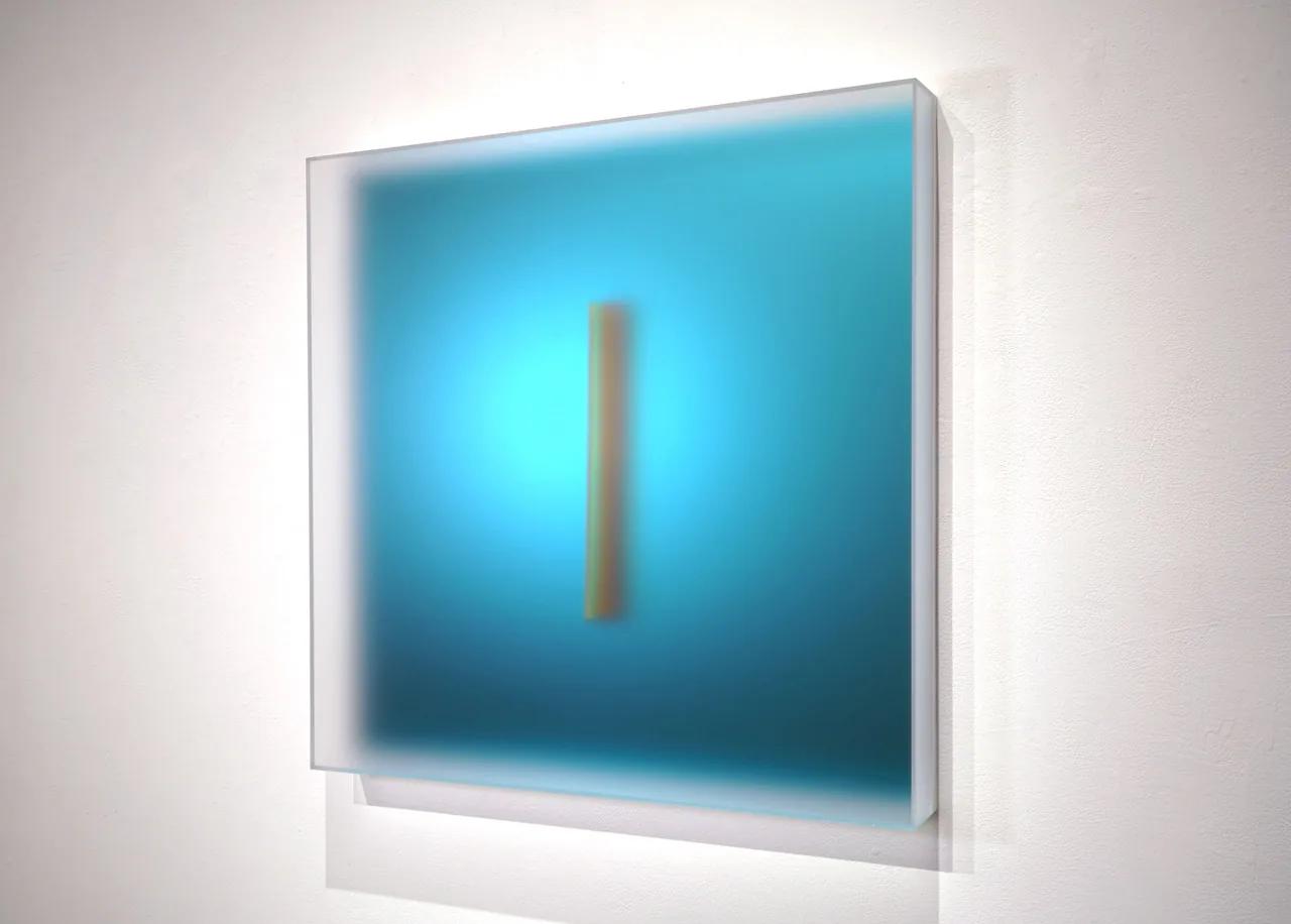 Casper BRINDLE, Untitled, Light Glyph (teal)