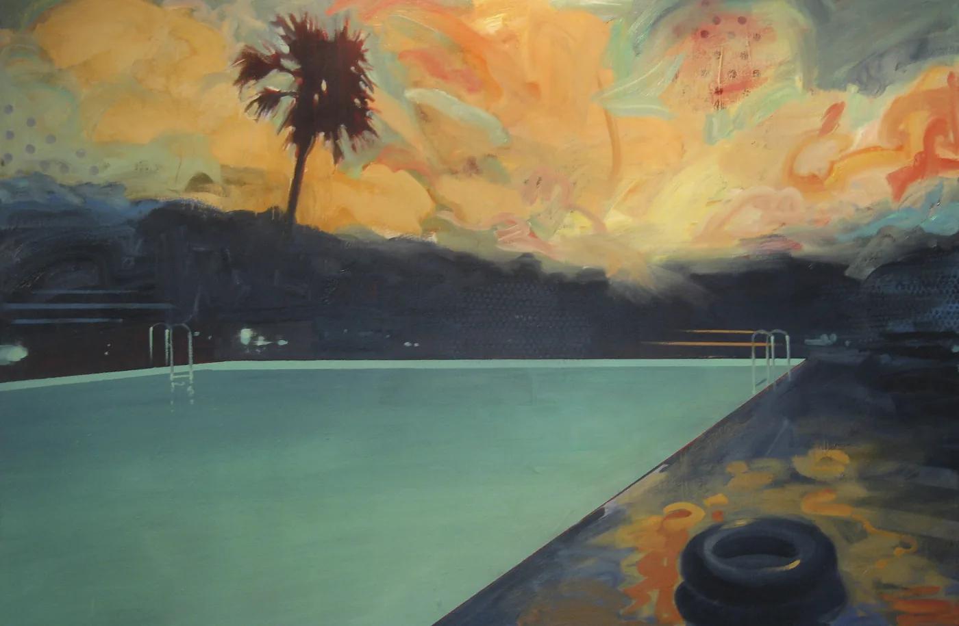 Sheldon GREENBERG, Red Palm with Scarf
