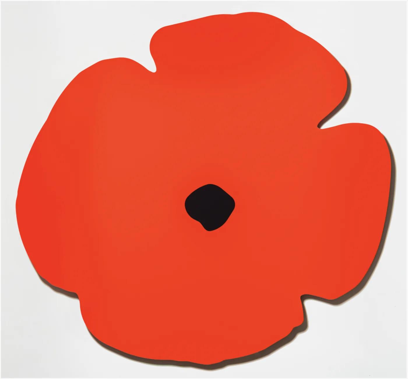 Donald SULTAN, Red Wall Poppy, Aug 13, 2020