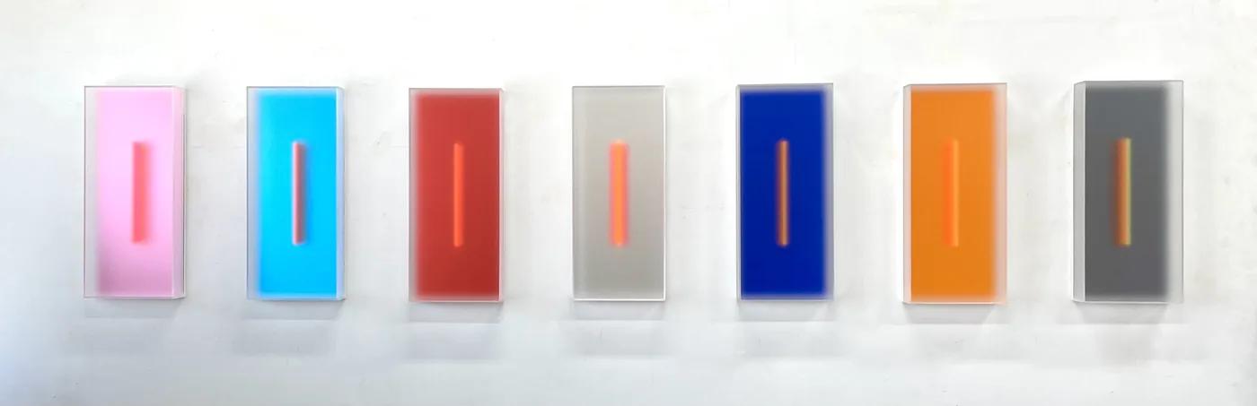 Casper BRINDLE, Untitled, Light Glyphs (assorted colors)