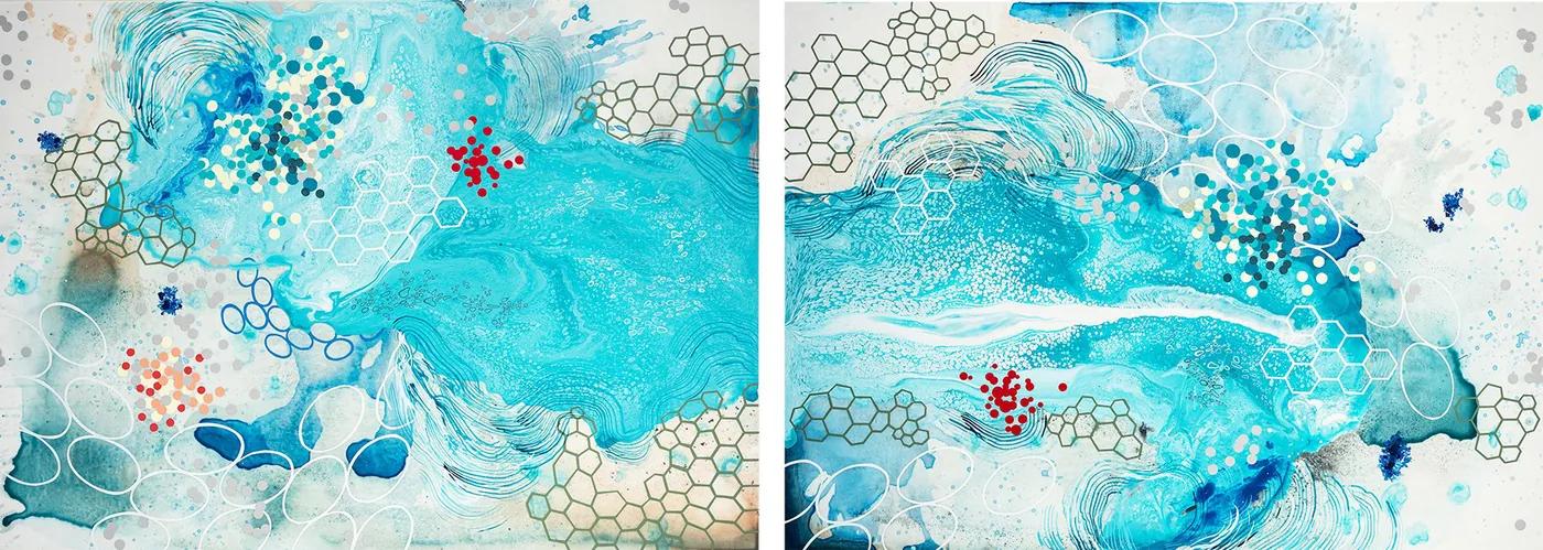 Heather PATTERSON, Accumulation (diptych)