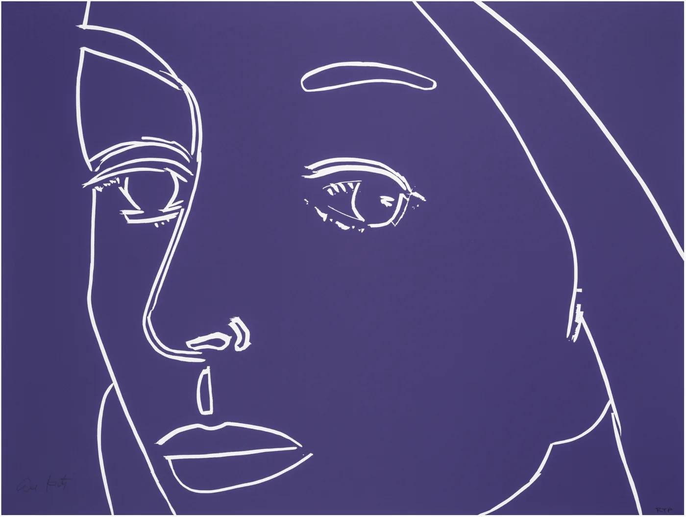Alex KATZ, Ada (Purple)