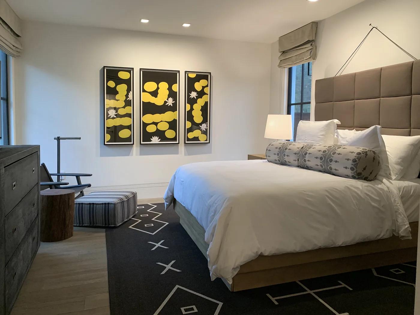 Alex KATZ, Homage to Monet (Triptych), archival pigment inks on paper, left panel: 46 x 15.25 inches, center panel: 46 x 23 inches, right panel: 46 x 15.25 inches