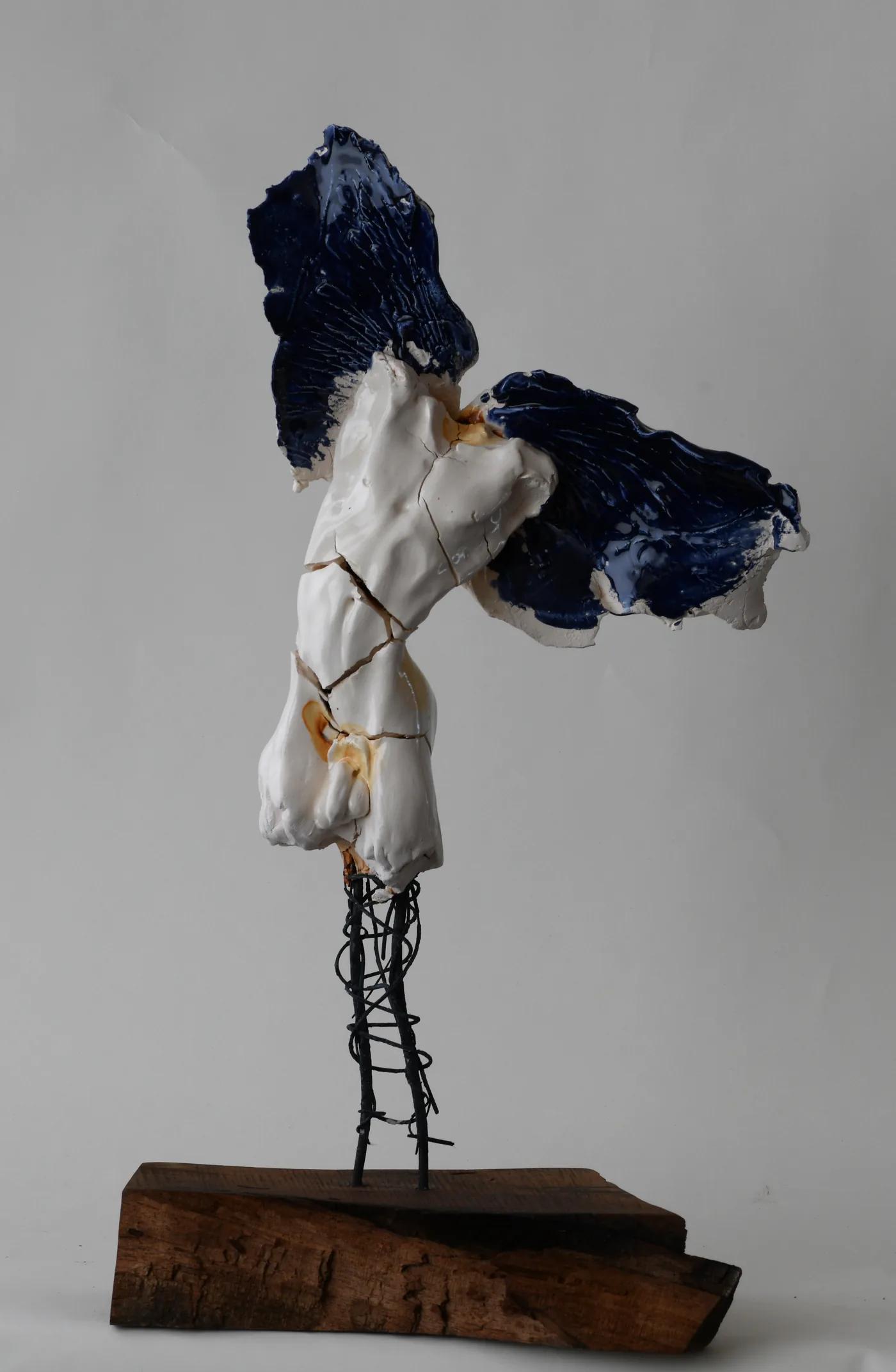 Carl DAHL, Small Male Angel with Blue Wings
