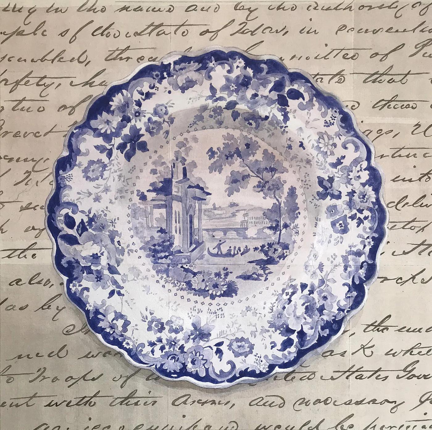 Renée BOTT, Dinner Plate Violet