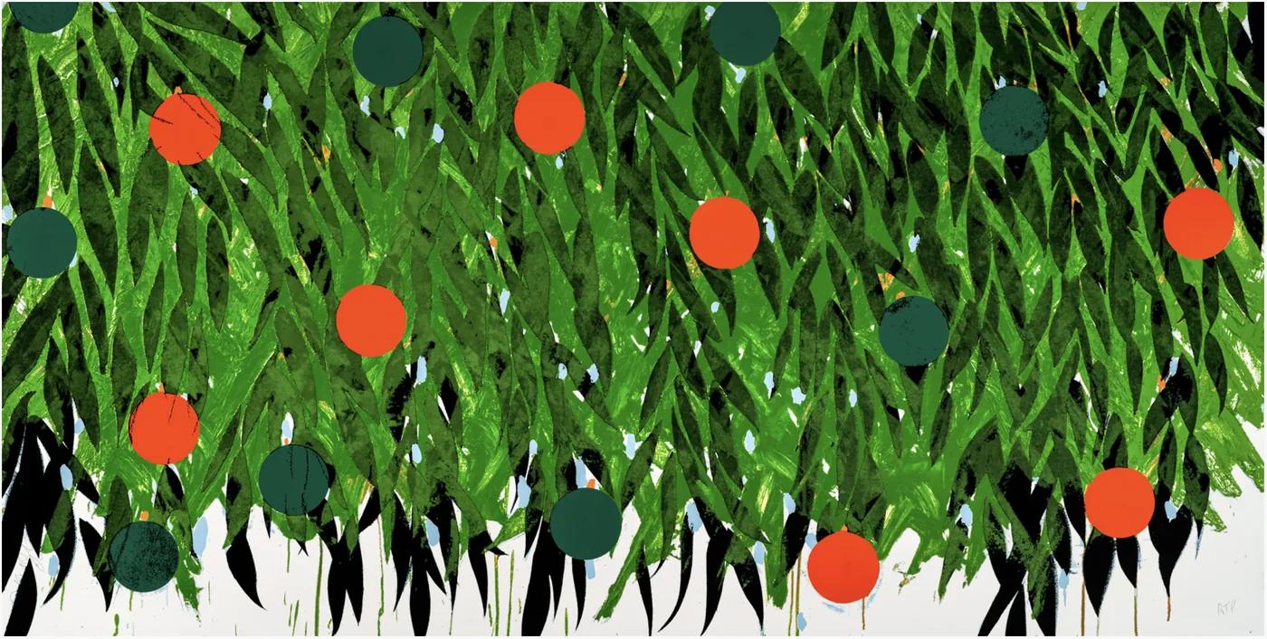 Donald SULTAN, Orange and Green, June 17, 2021