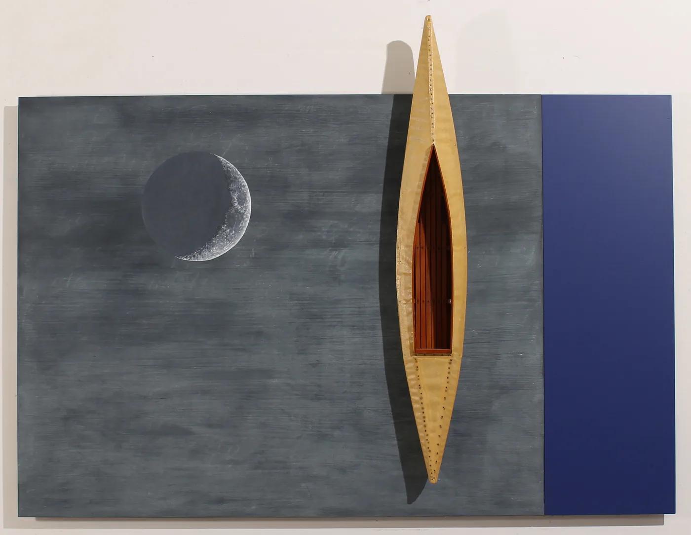 David RUDDELL, Blackboard with Quarter Moon