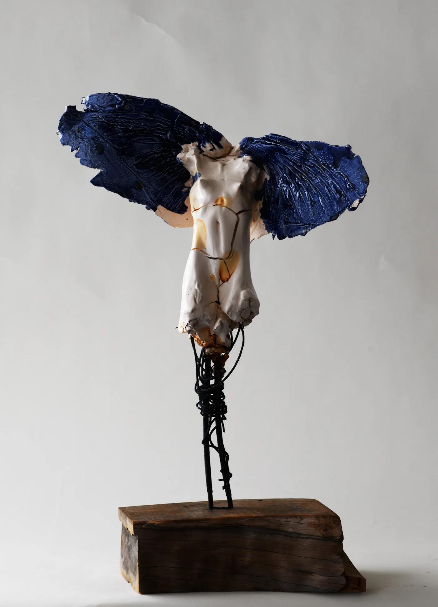 Carl DAHL, Small Blue Winged Female Angel