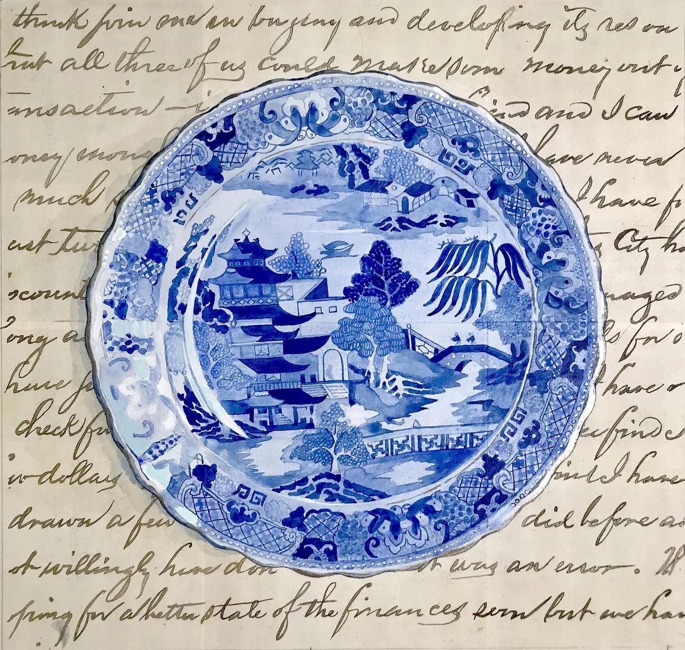 Renée BOTT, Dinner Plate Blue