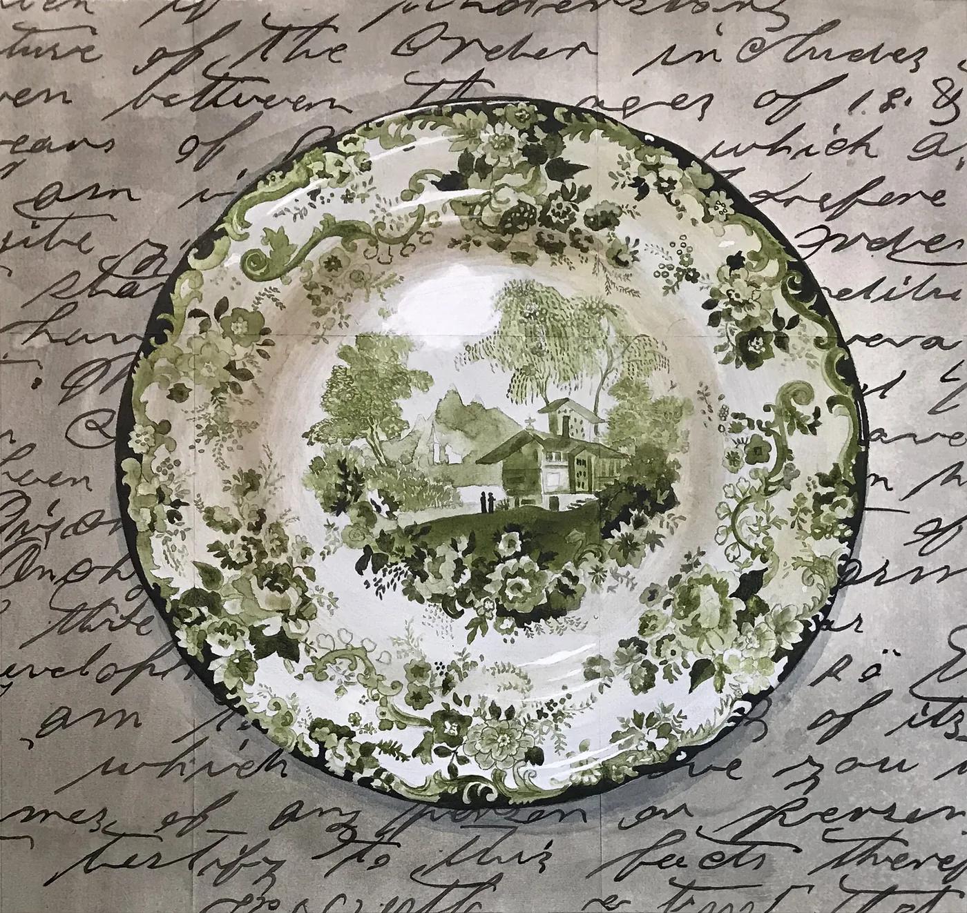 Renée BOTT, Dinner Plate Green